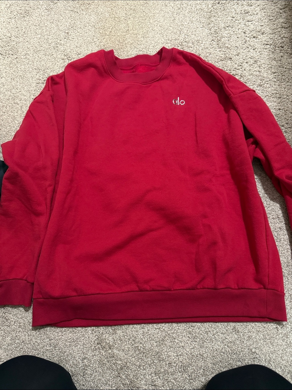 Women’s Alo Red Crewneck Sweatshirt